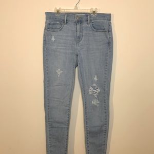 Levi 710 super skinny size 30 light denim jeans